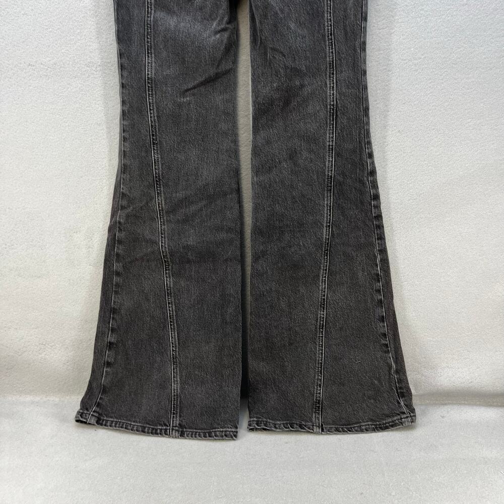 We The Free Jeans Women's 26 (2) Black Ultra Flare Wide Leg Boho Preppy Witchy - Picture 3 of 13